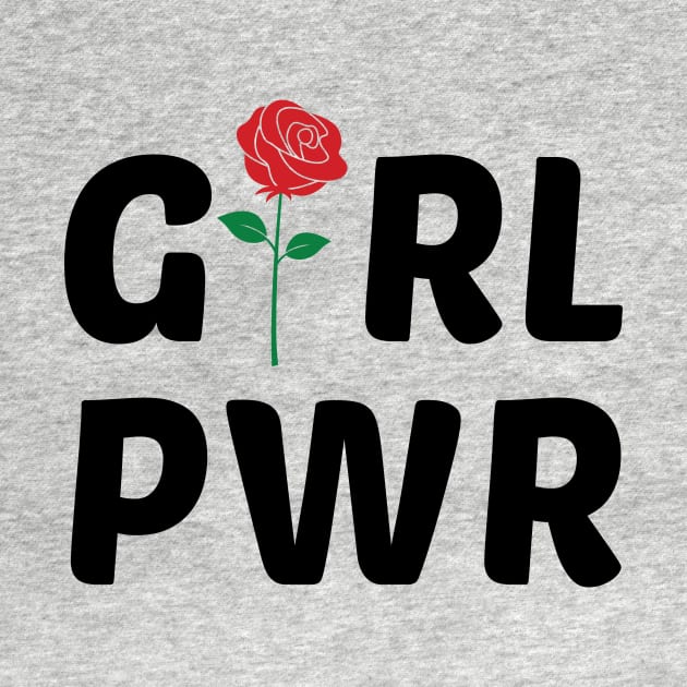 Girl Power with Rose Logo by Suniquin